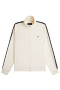 Fred Perry Contrast Tape Track Jacket J5557 Ecru