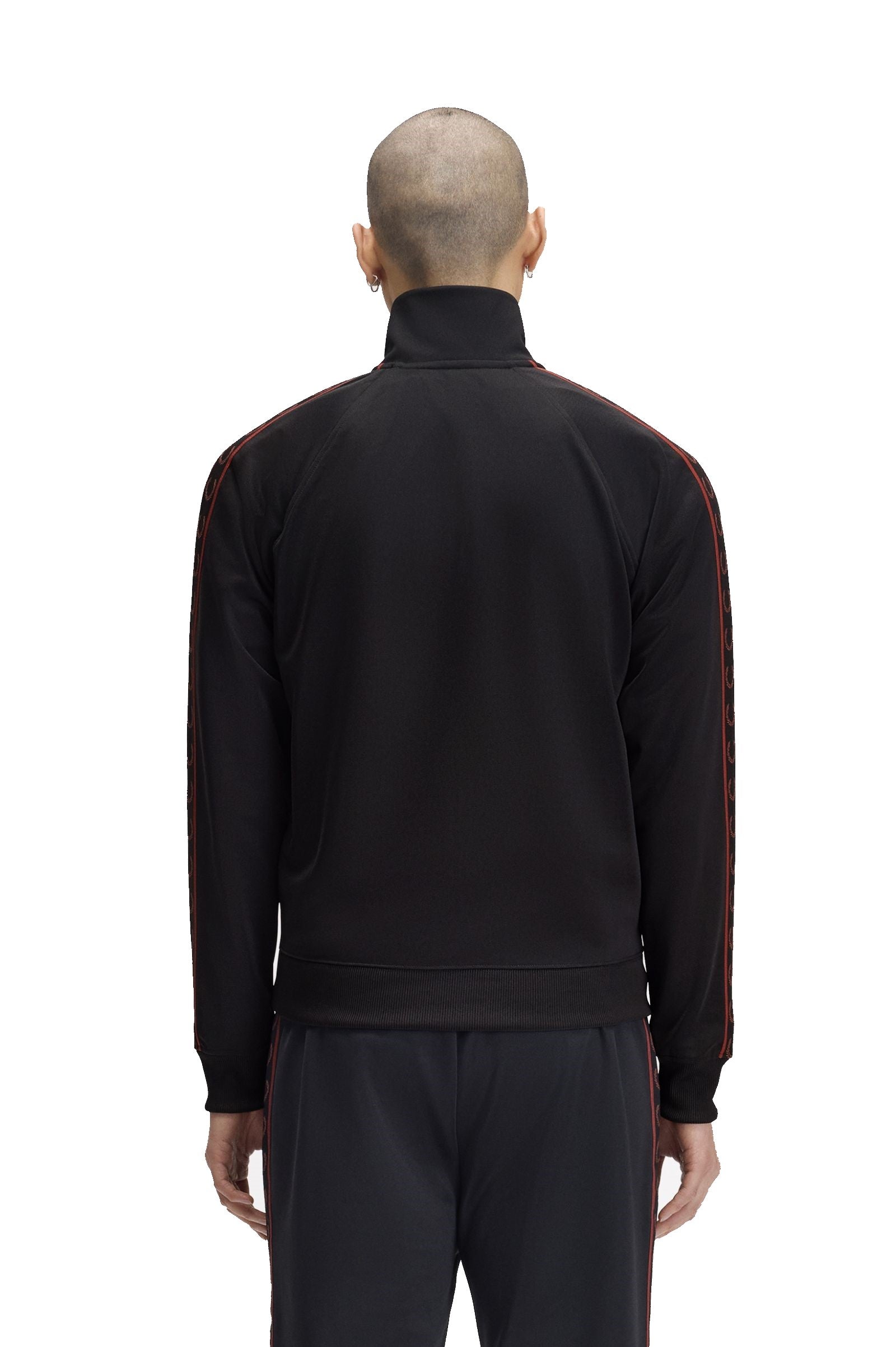 Fred Perry Contrast Tape Track Jacket J5557 Black