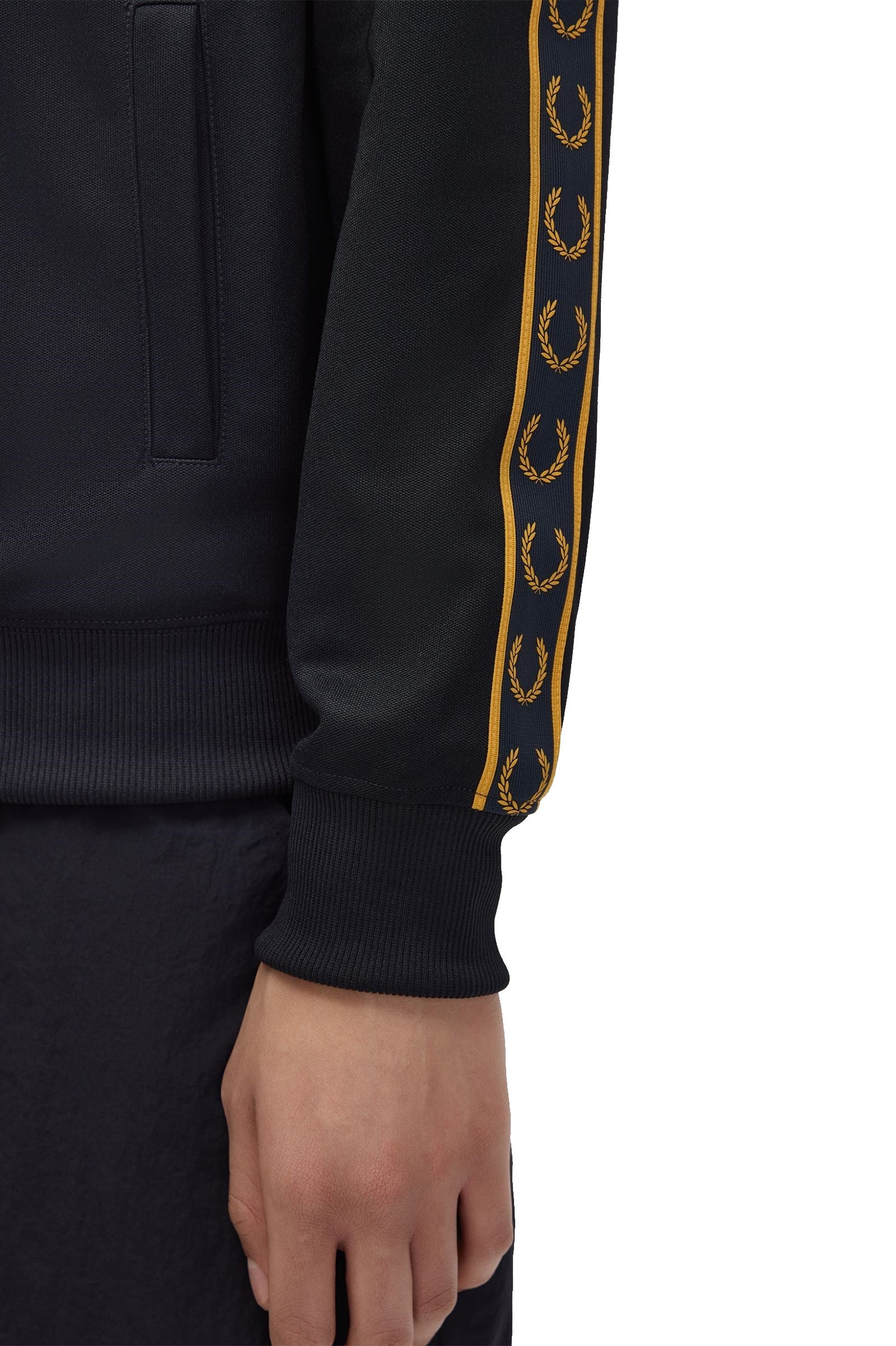 Fred Perry Contrast Tape Track Jacket J5557 Navy