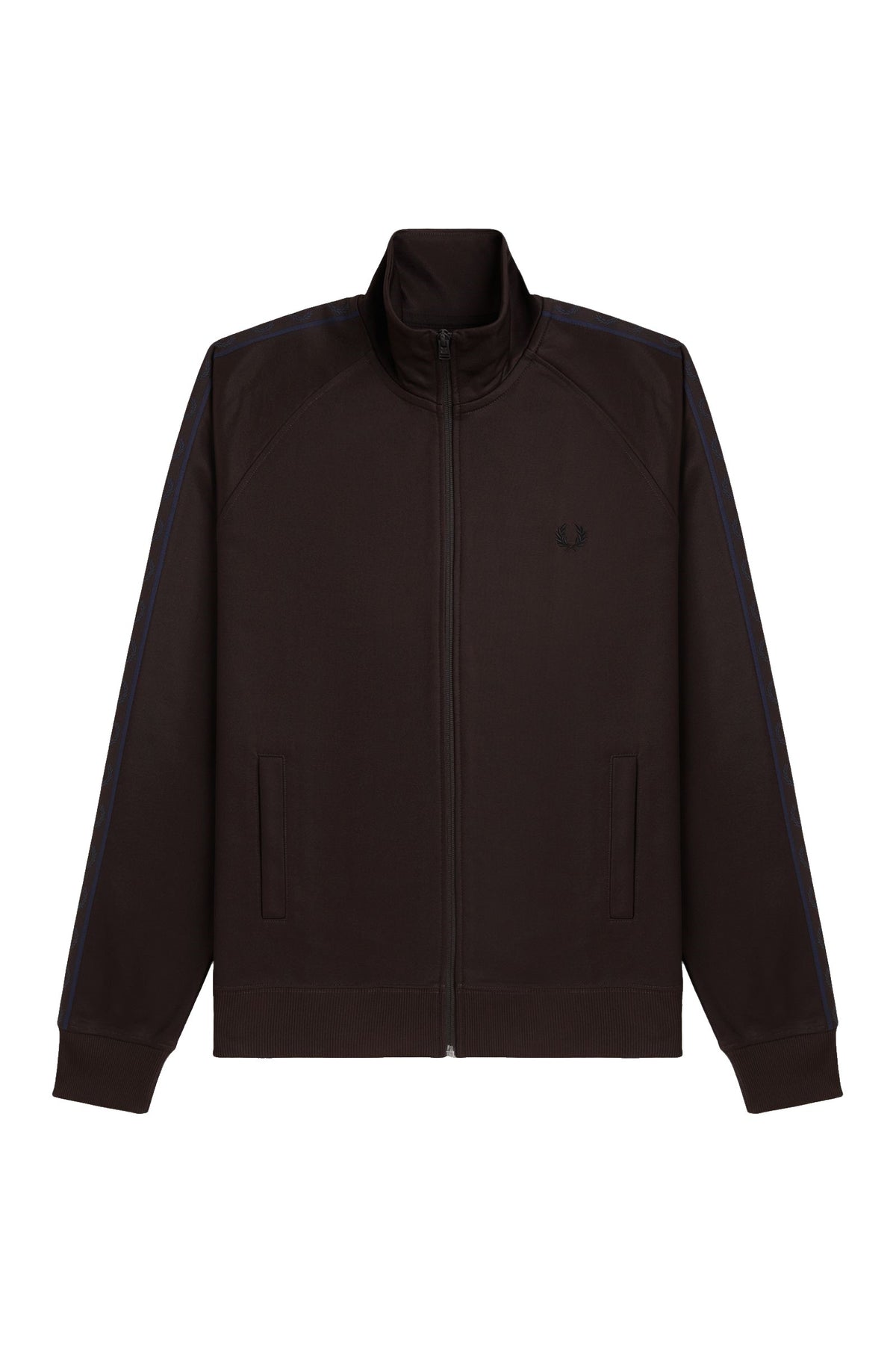 Fred Perry Chaqueta Chandal Cinta Deportiva Contraste Marron J5557