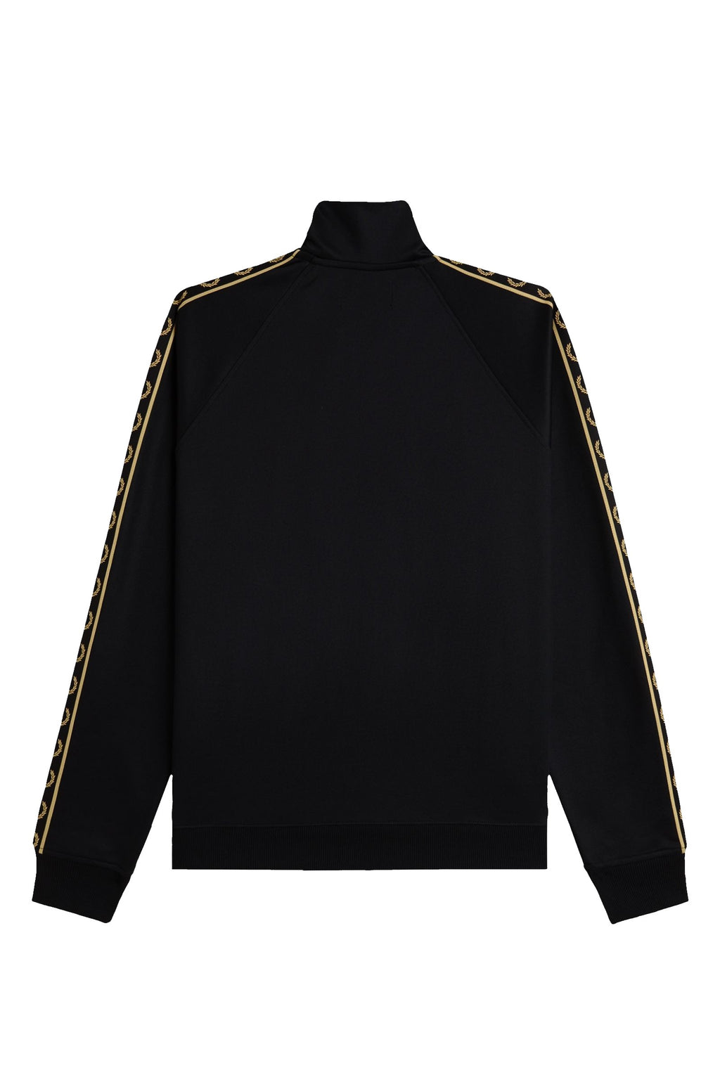 Fred Perry Contrast Tape Track Jacket Black / Champagne