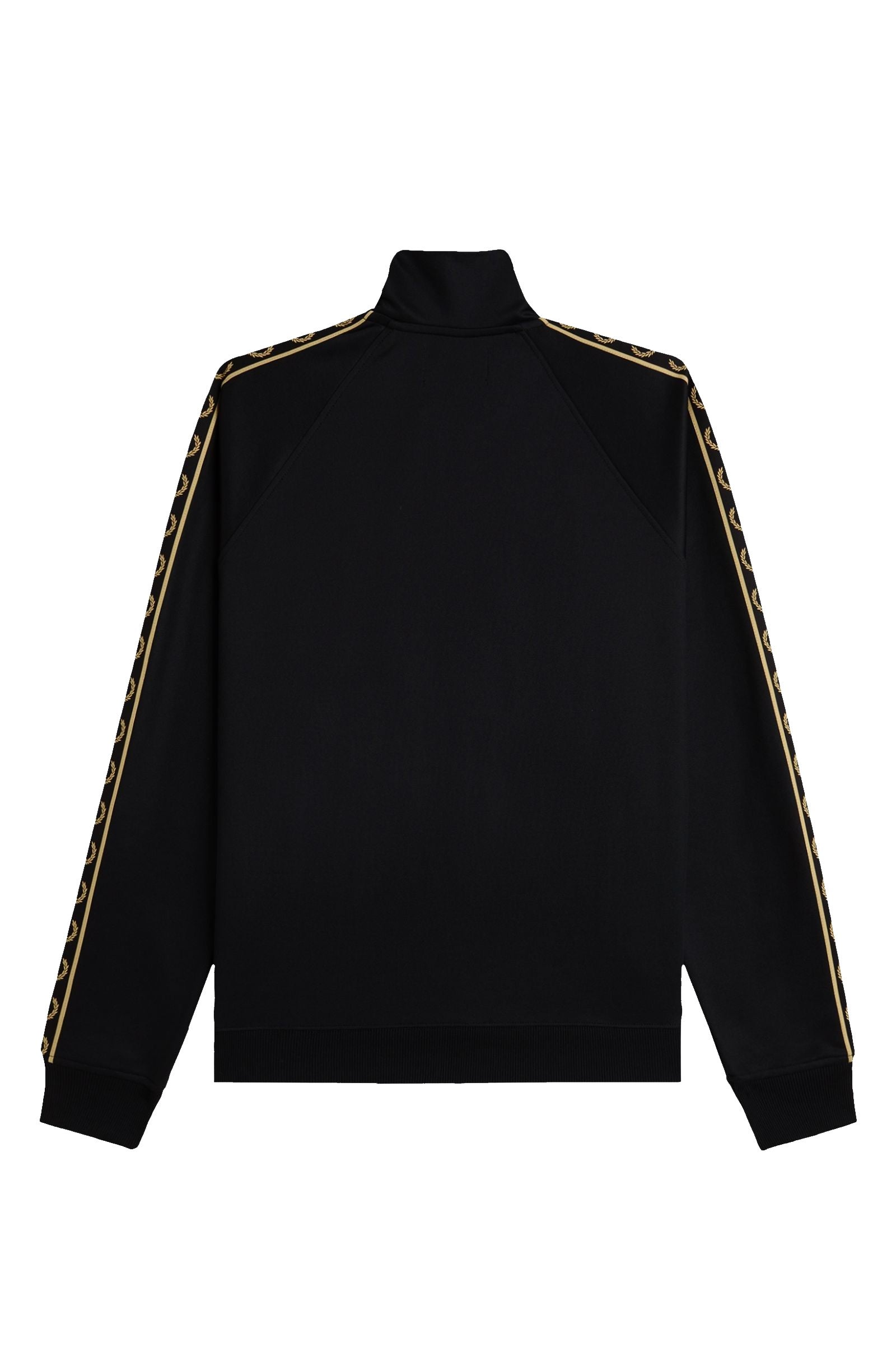 Fred Perry Contrast Tape Track Jacket Black / Champagne