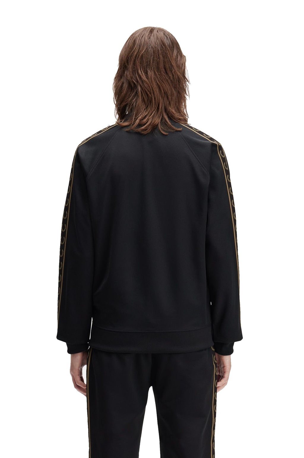 Fred Perry Contrast Tape Track Black / Warm Stone