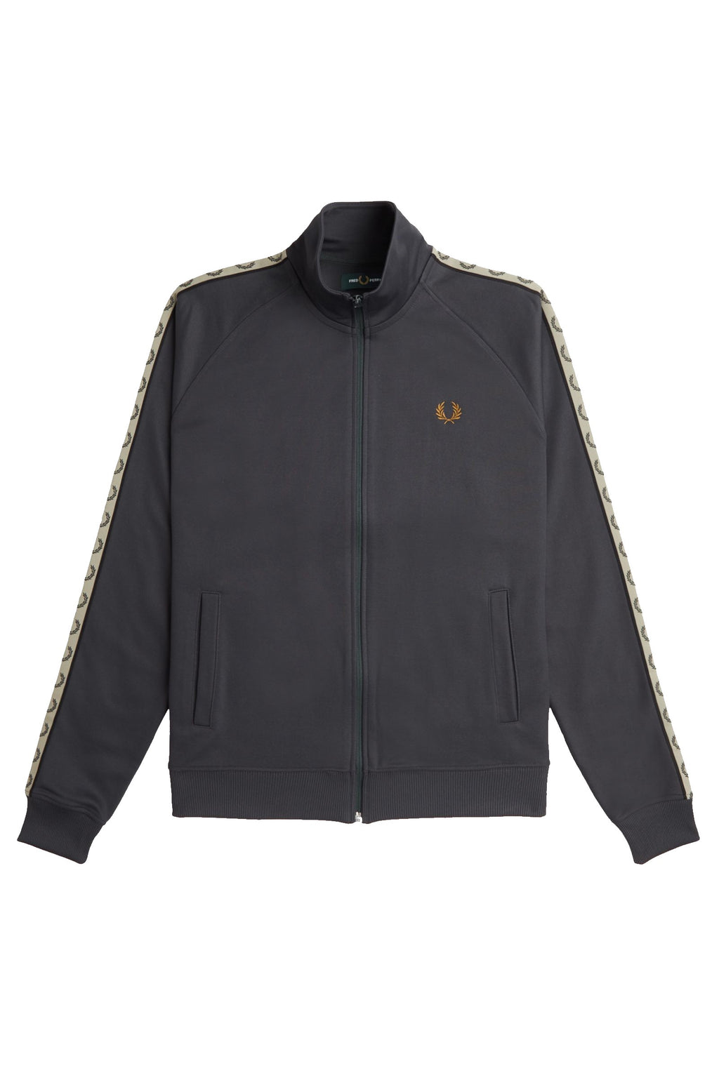 Fred Perry Contrast Tape Track Anchor Grey / Black
