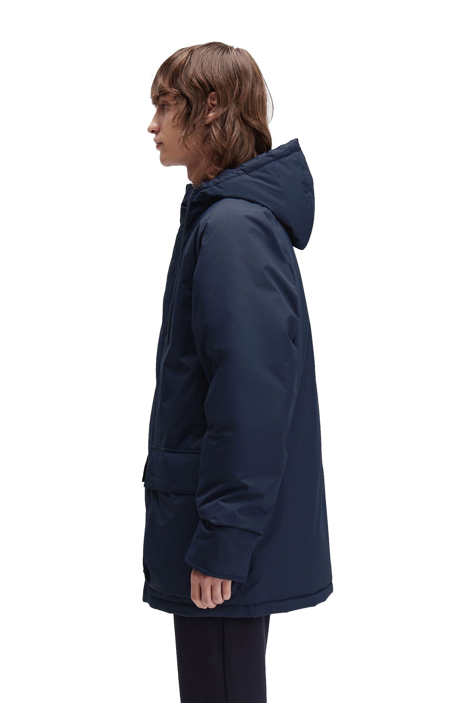 Fred Perry Padded Zip Through Jacket Dark Airforce