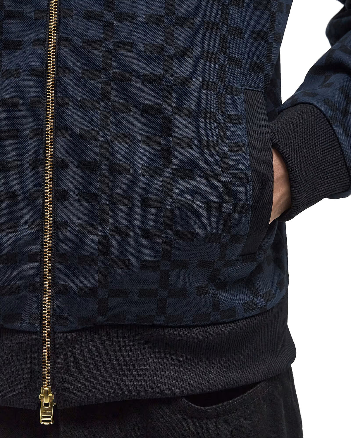Fred Perry Chaqueta Track Geometric Jacquard