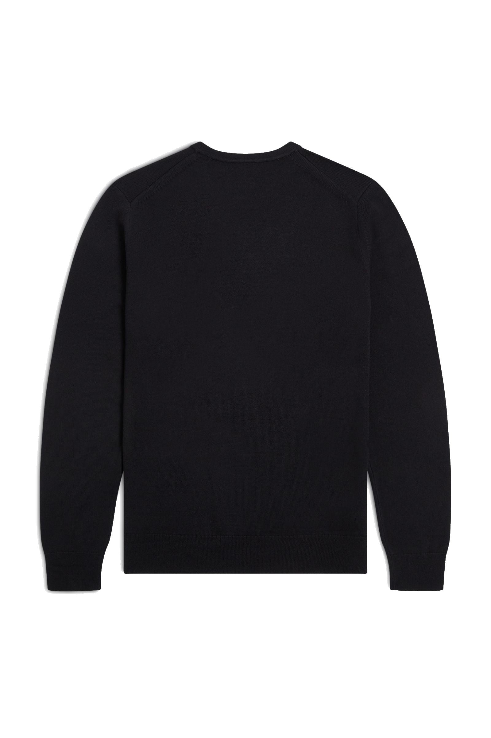 Fred Perry Classic Crew Neck Jumper Black / Yellow