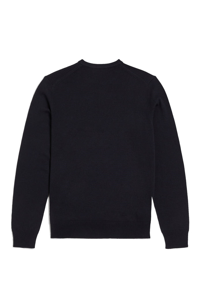 Fred Perry Classic Crew Neck Jumper Navy / Ocre