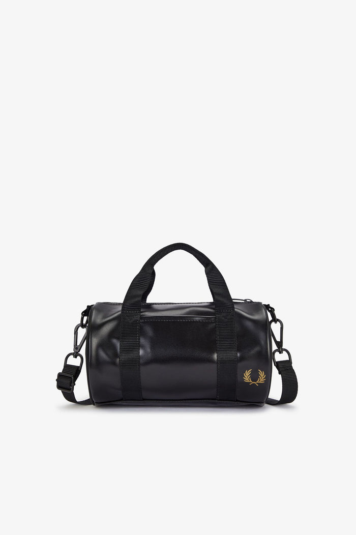 Fred Perry Tonal Classic Mini Barrel Bag Black / Gold