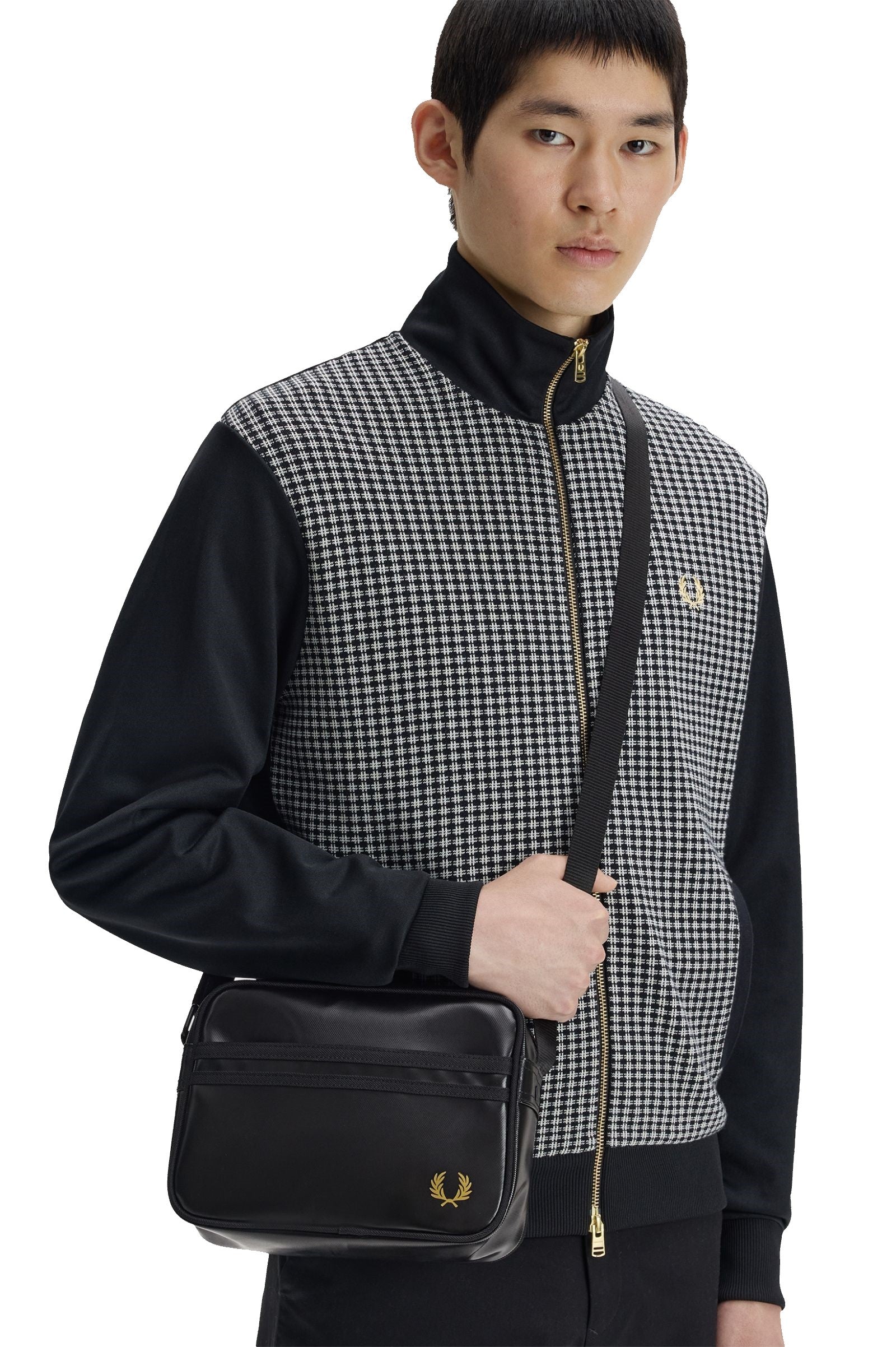 Fred Perry Tonal Classic Mini Shoulder Bag Black