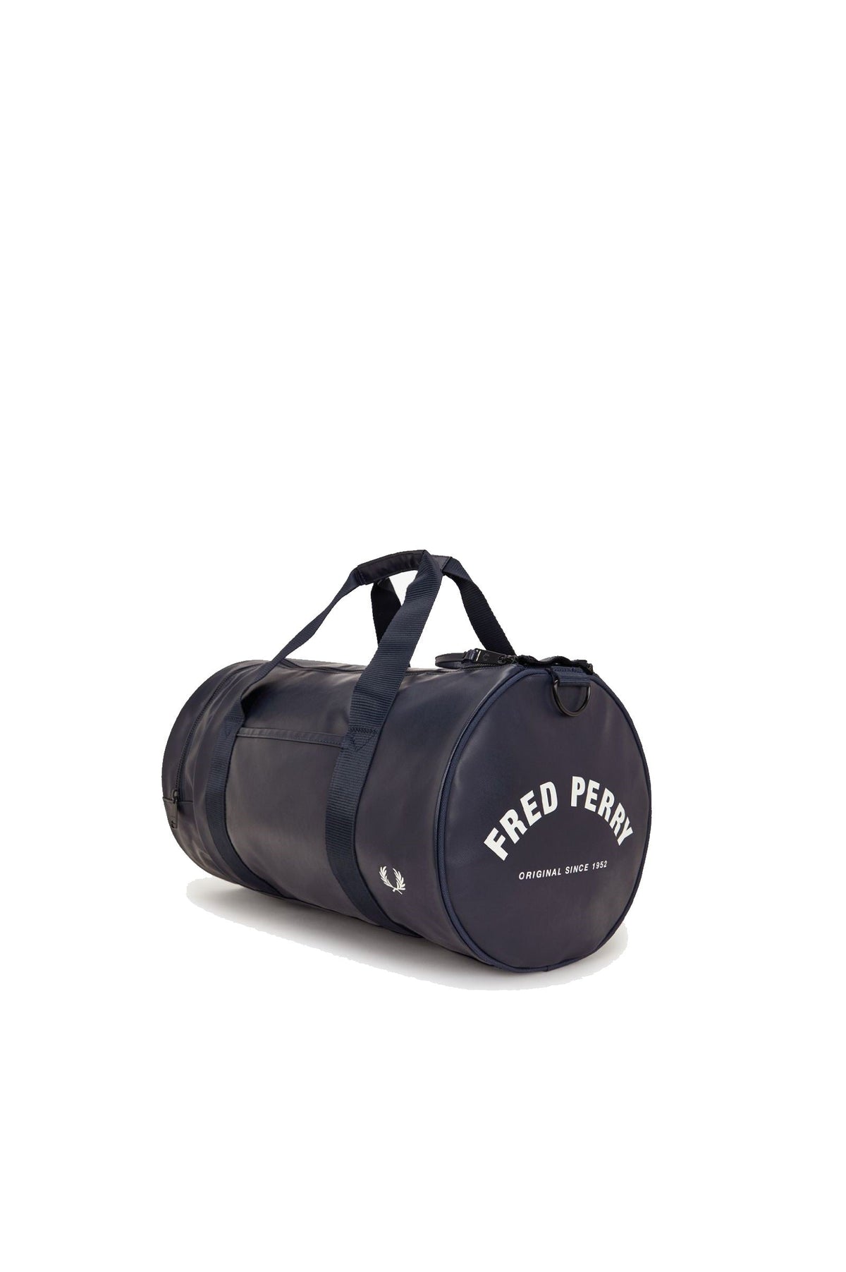 Fred Perry Tonal PU Barrel Bag Navy / White
