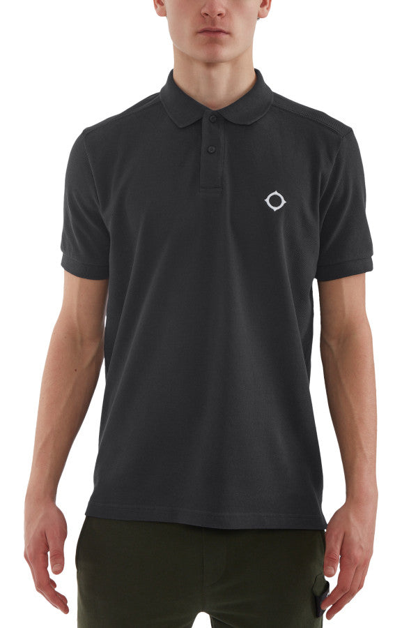 MA.STRUM SS Pique Polo Black
