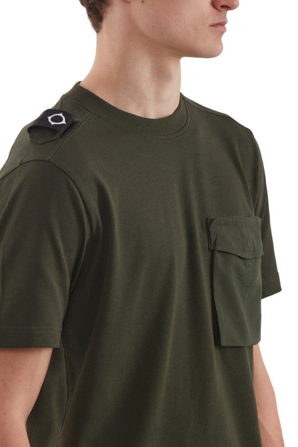 MA.STRUM Cargo Pocket Tee Oil Sick