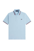 Fred Perry Reissues Original Twin Tipped Polo Mineral Blue / Maroon / Maroon
