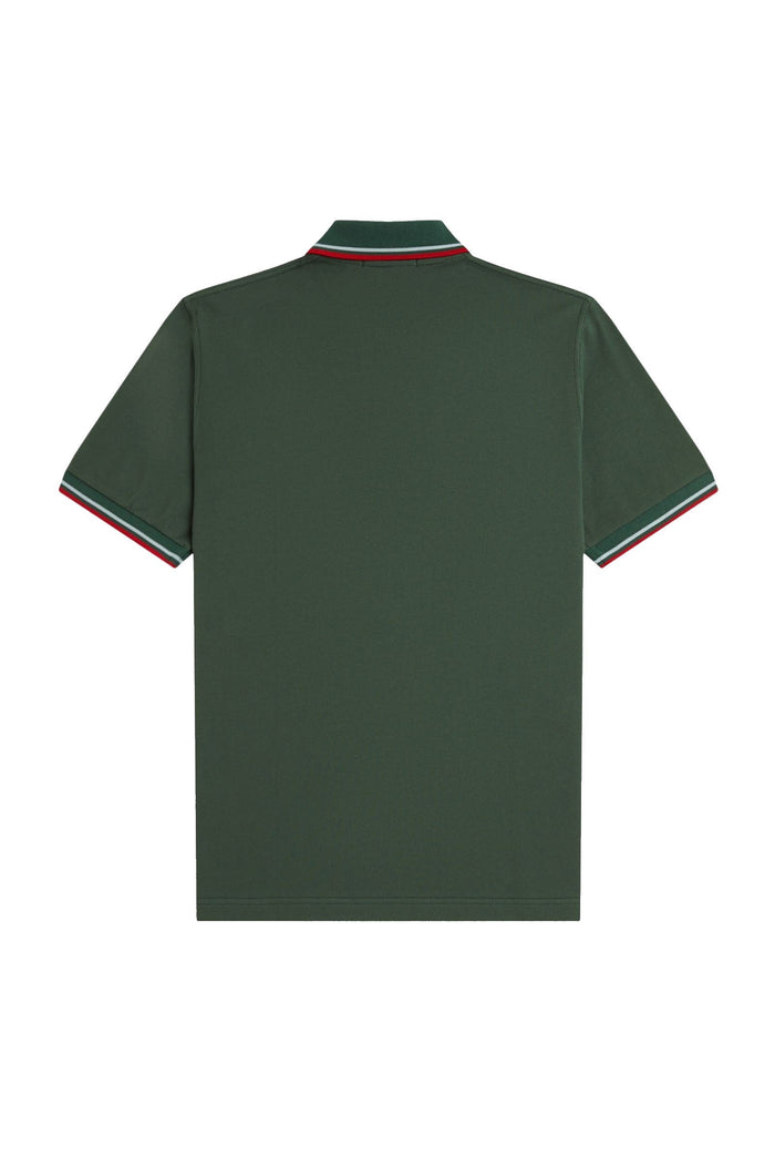 Fred Perry Reissues Original Twin Tipped Polo Tartan Green / Ice / Red