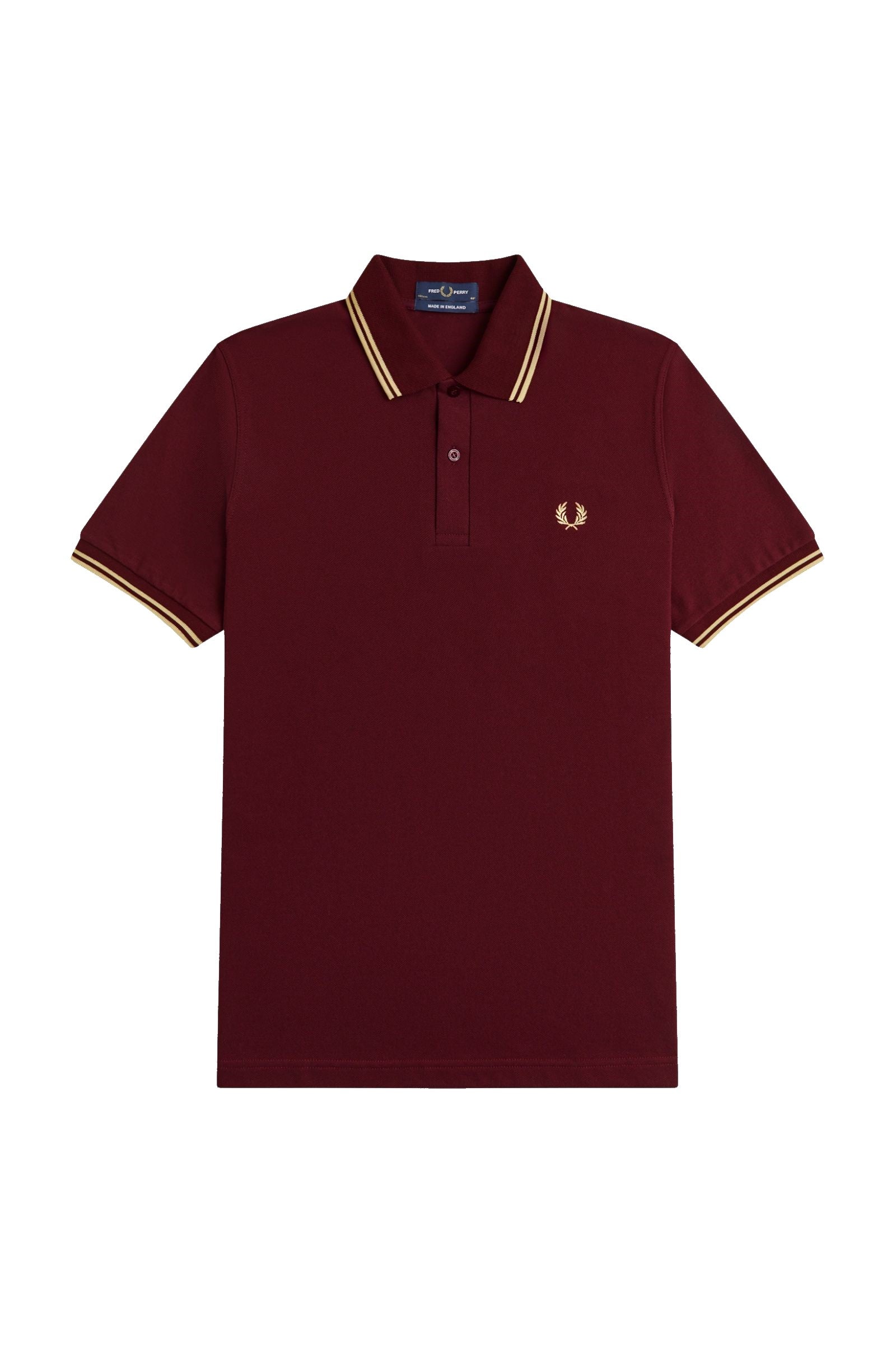 Fred Perry Reissues Original Twin Tipped Polo Oxblood / Champagne