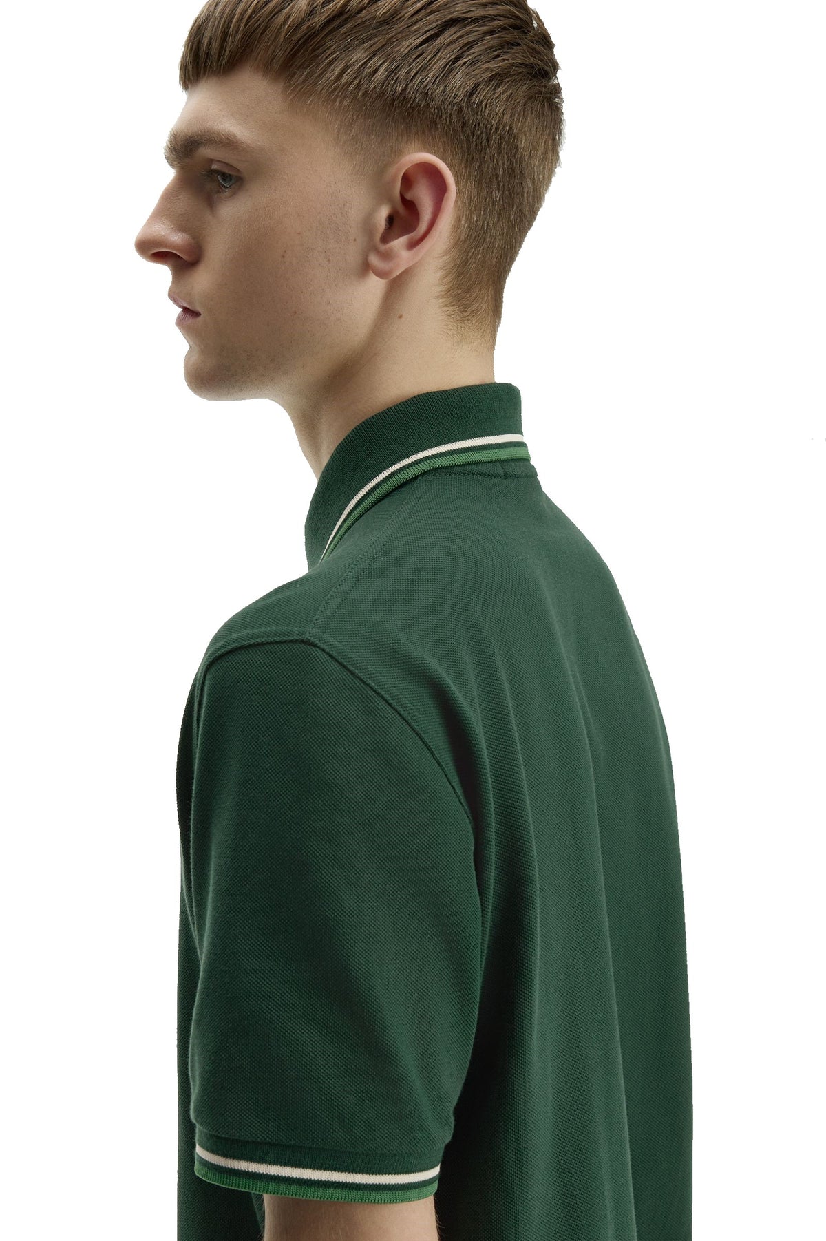 Fred Perry Reissues Original Twin Tipped Polo Grassroots / Tramline White / Ace Green