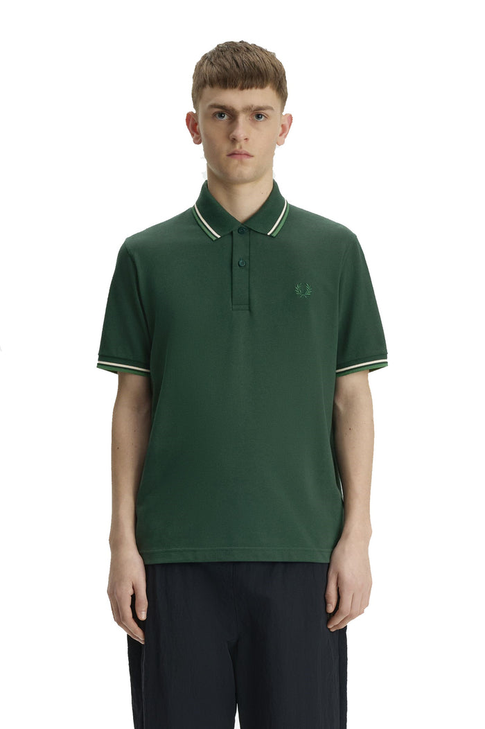 Fred Perry Reissues Original Twin Tipped Polo Grassroots / Tramline White / Ace Green