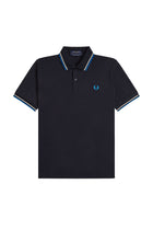 Fred Perry Reissues Original Twin Tipped Polo Navy / Tramline White / Indoor Court Blue