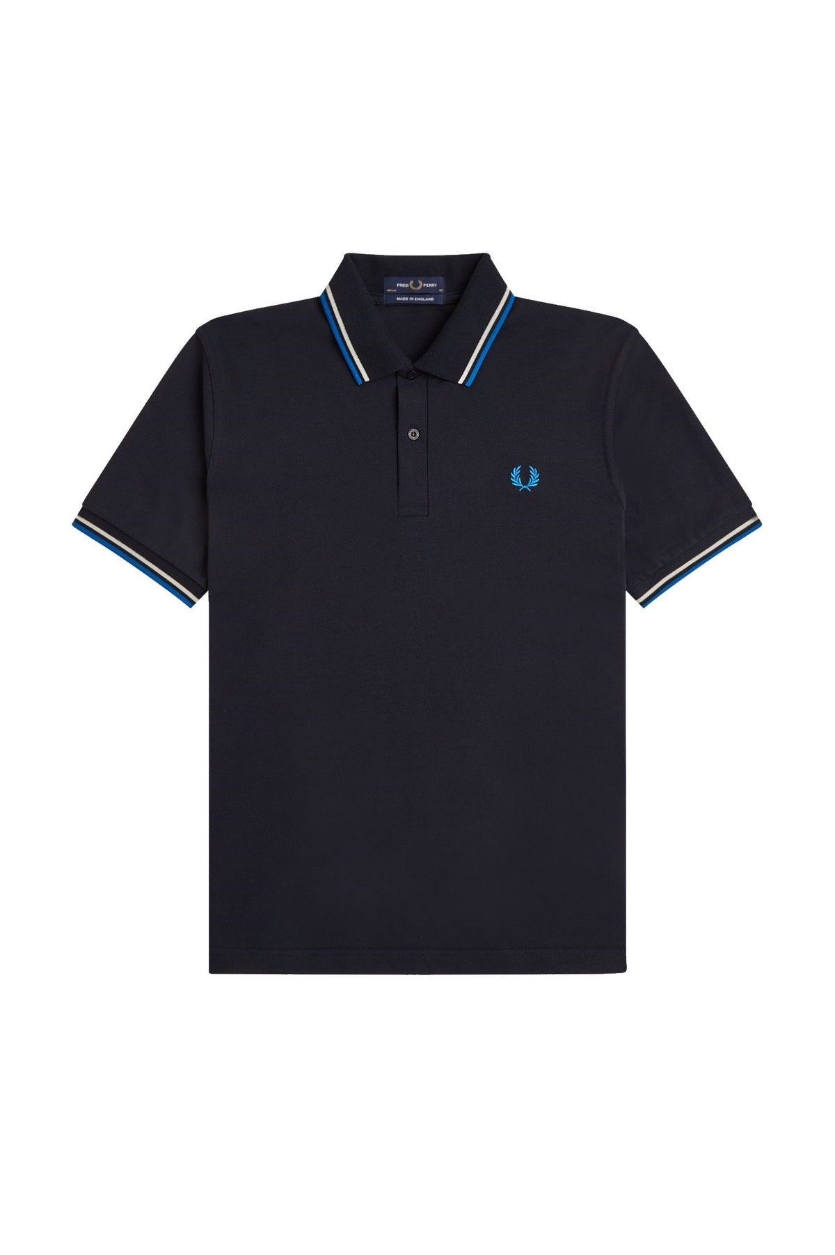 Fred Perry Reissues Original Twin Tipped Polo Navy / Tramline White / Indoor Court Blue