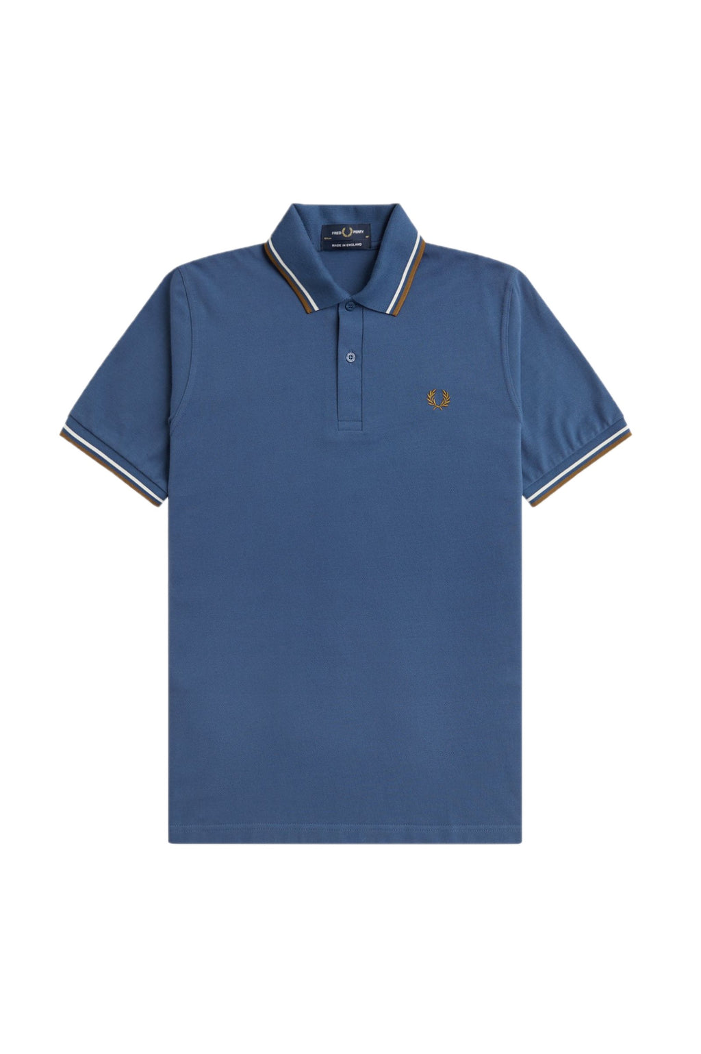 Fred Perry Reissues Original Twin Tipped Polo Midnight Blue / Ecru / Dark Caramel