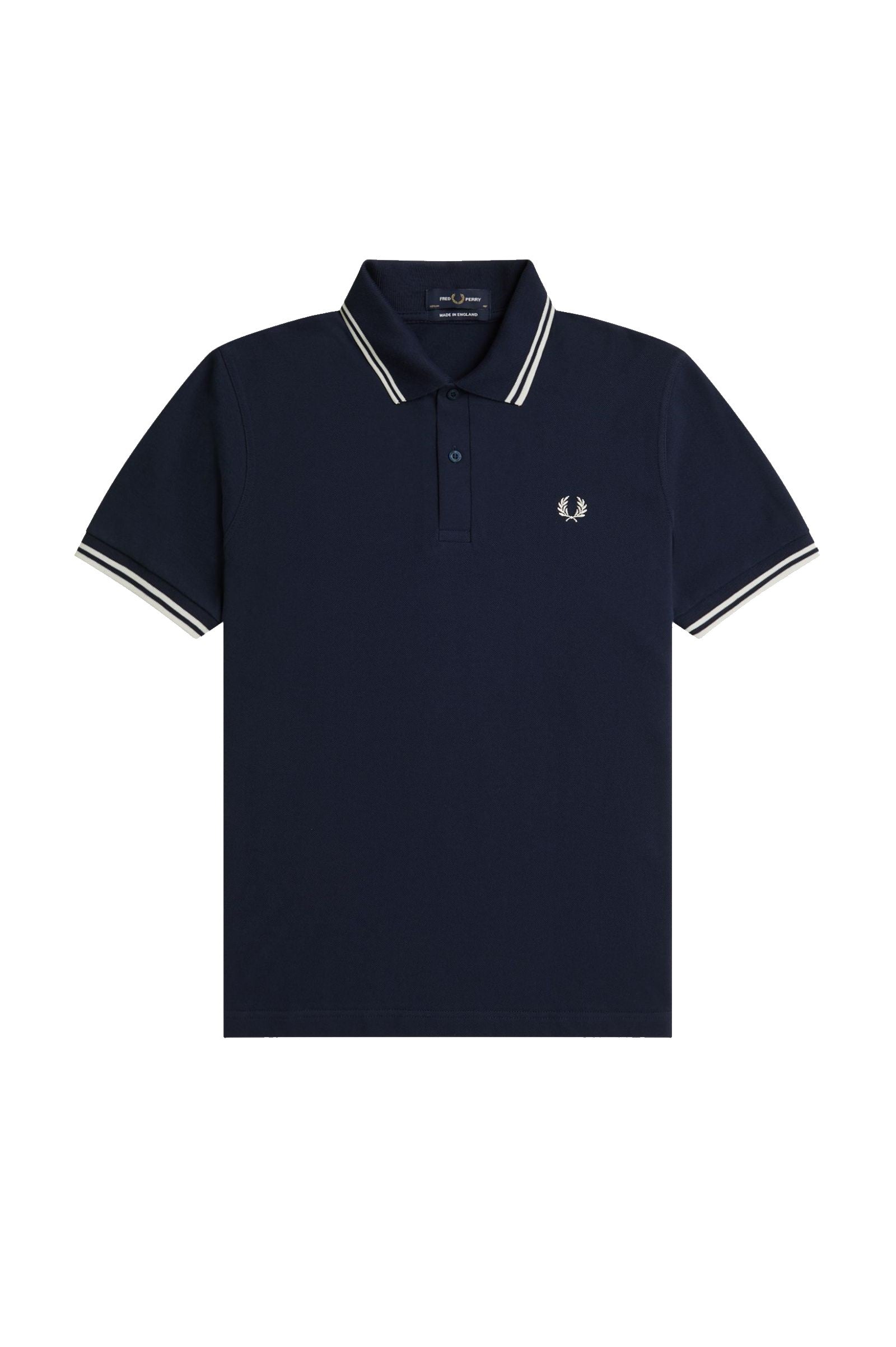 Fred Perry Reissues Original Twin Tipped Polo Dark Carbon / Ecru / Ecru