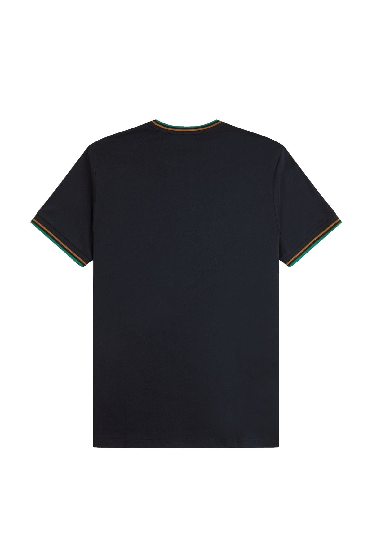 Fred Perry Twin Tipped T-Shirt Navy / Dark Caramel / Sport Green