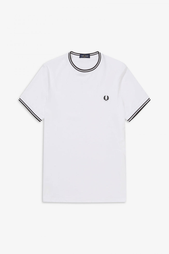Fred Perry Twin Tipped T-Shirt White