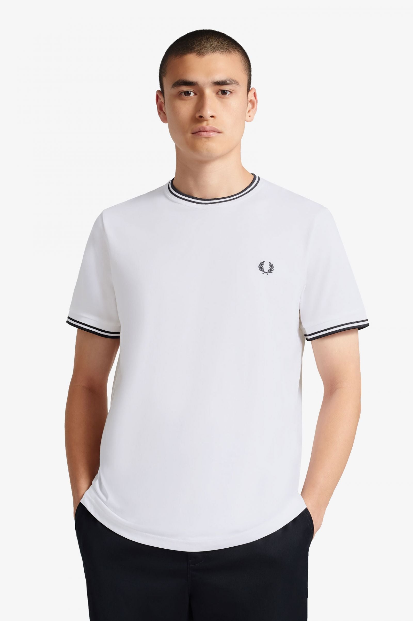 Fred Perry Twin Tipped T-Shirt White
