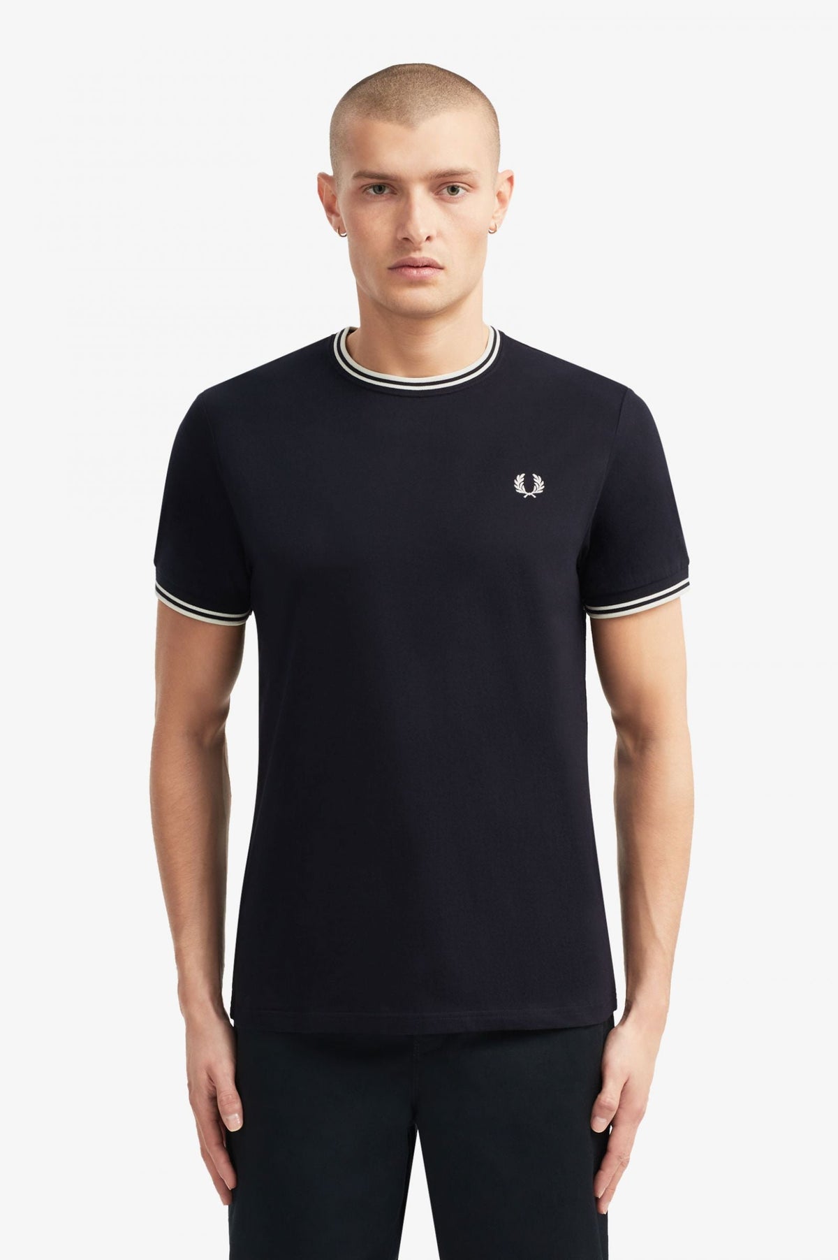 Fred Perry Twin Tipped T-Shirt Dark Navy