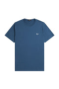 Fred Perry Crew Neck T-Shirt Midnight Blue / Light Ice
