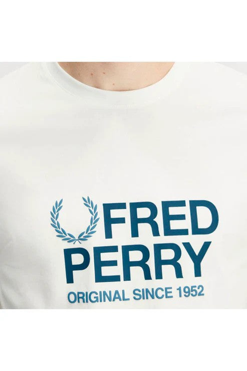 Fred Perry Original Graphic T-Shirt Snow White