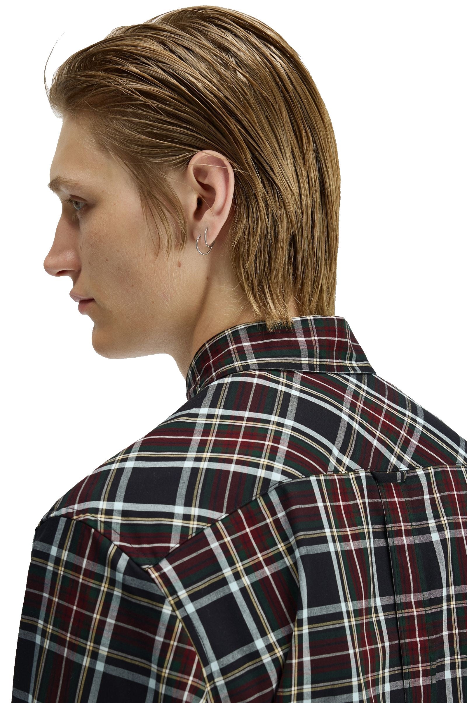 Fred Perry Classic Tartan Shirt Black