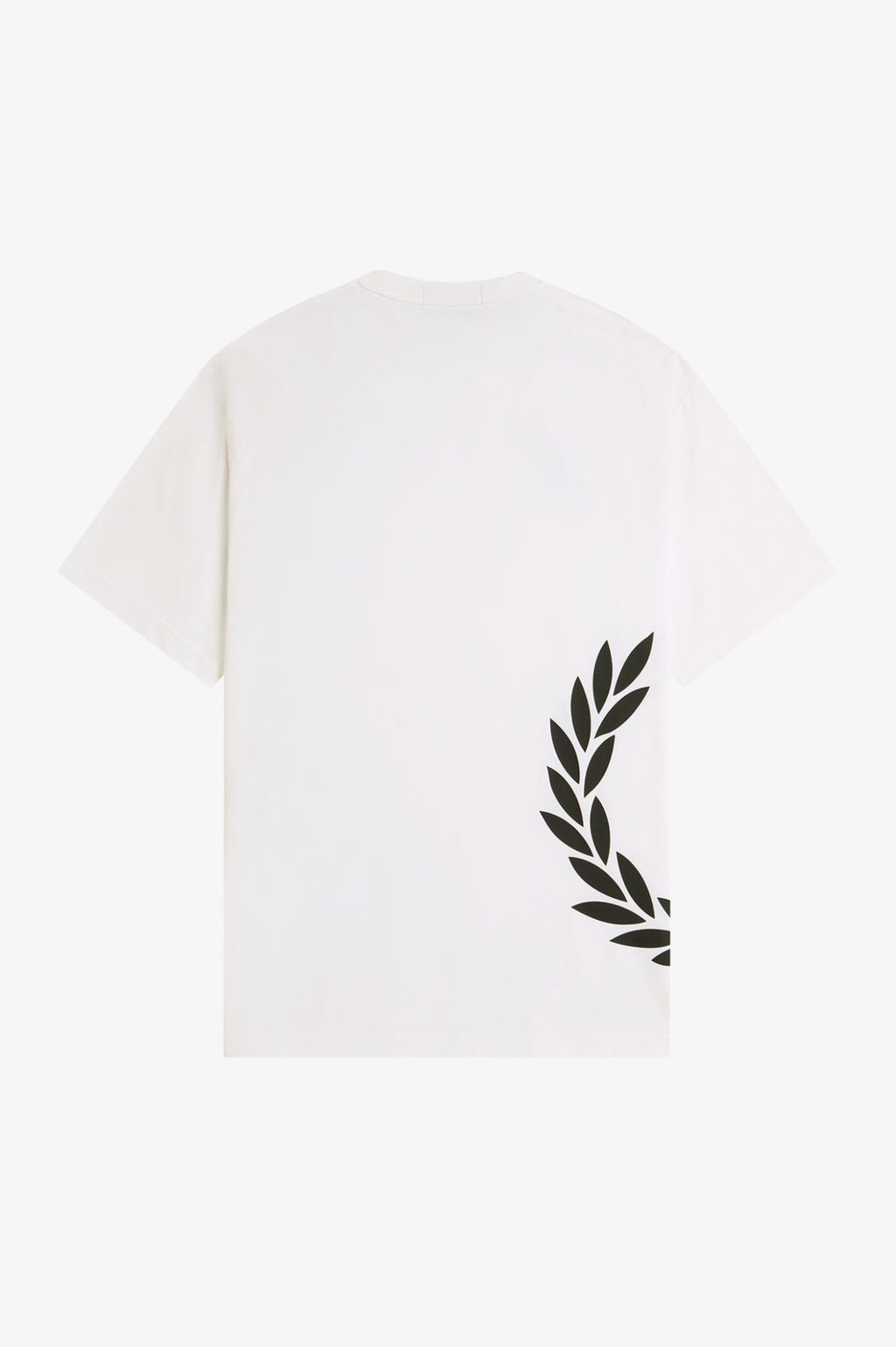 Fred Perry Textured Laurel Wreath T-Shirt Snow White