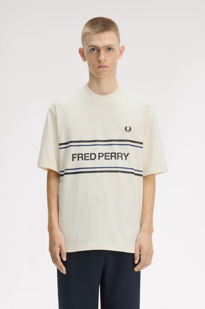 Fred Perry Graphic T-Shirt Ecru