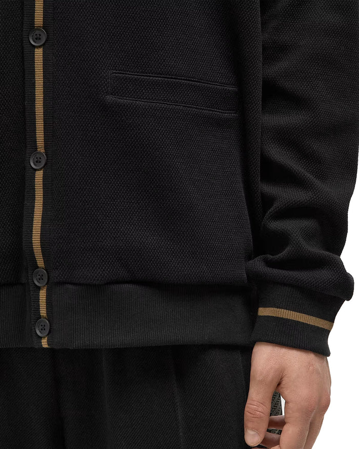 Fred Perry Cardigan Tipped Pique Texture
