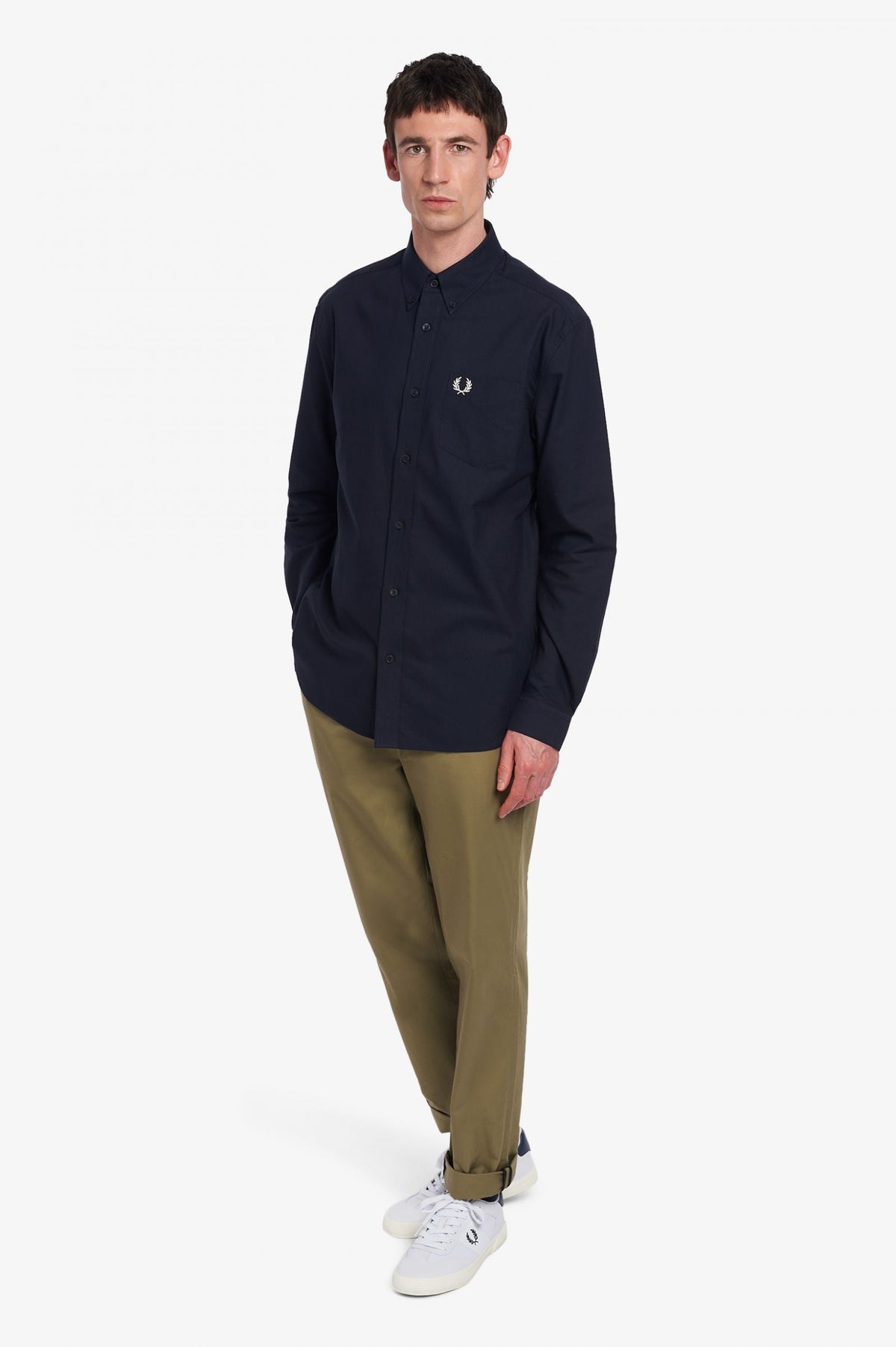 Fred Perry Oxford Shirt Navy