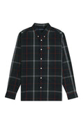 Fred Perry Poplin Tartan Shirt Night Green