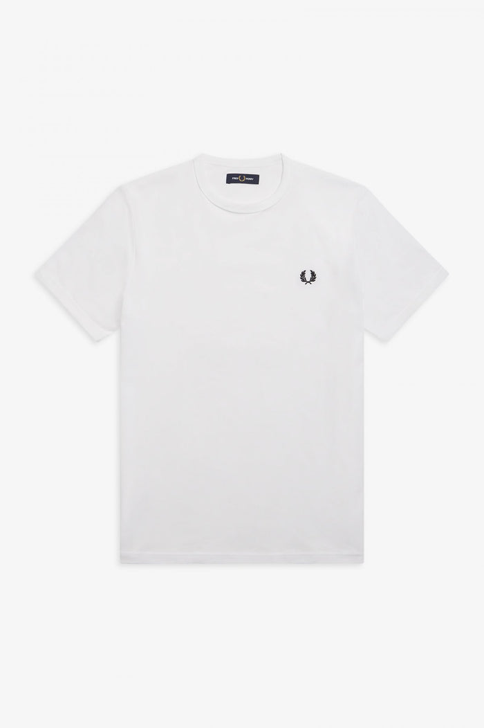 Fred Perry Ringer T-Shirt White