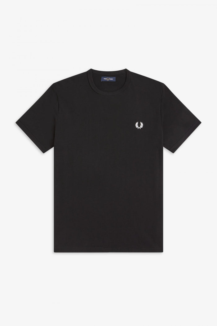 Fred Perry Ringer T-Shirt Black