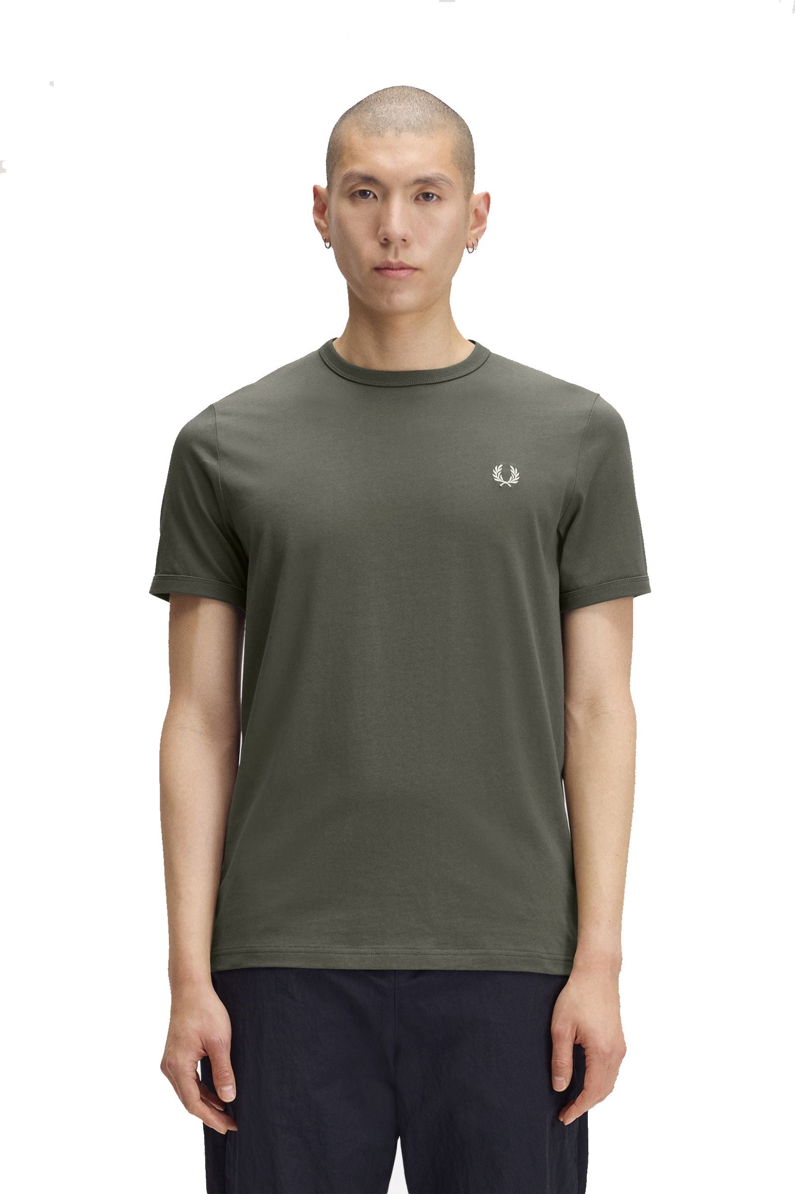 Fred Perry Ringer T-Shirt Field Green