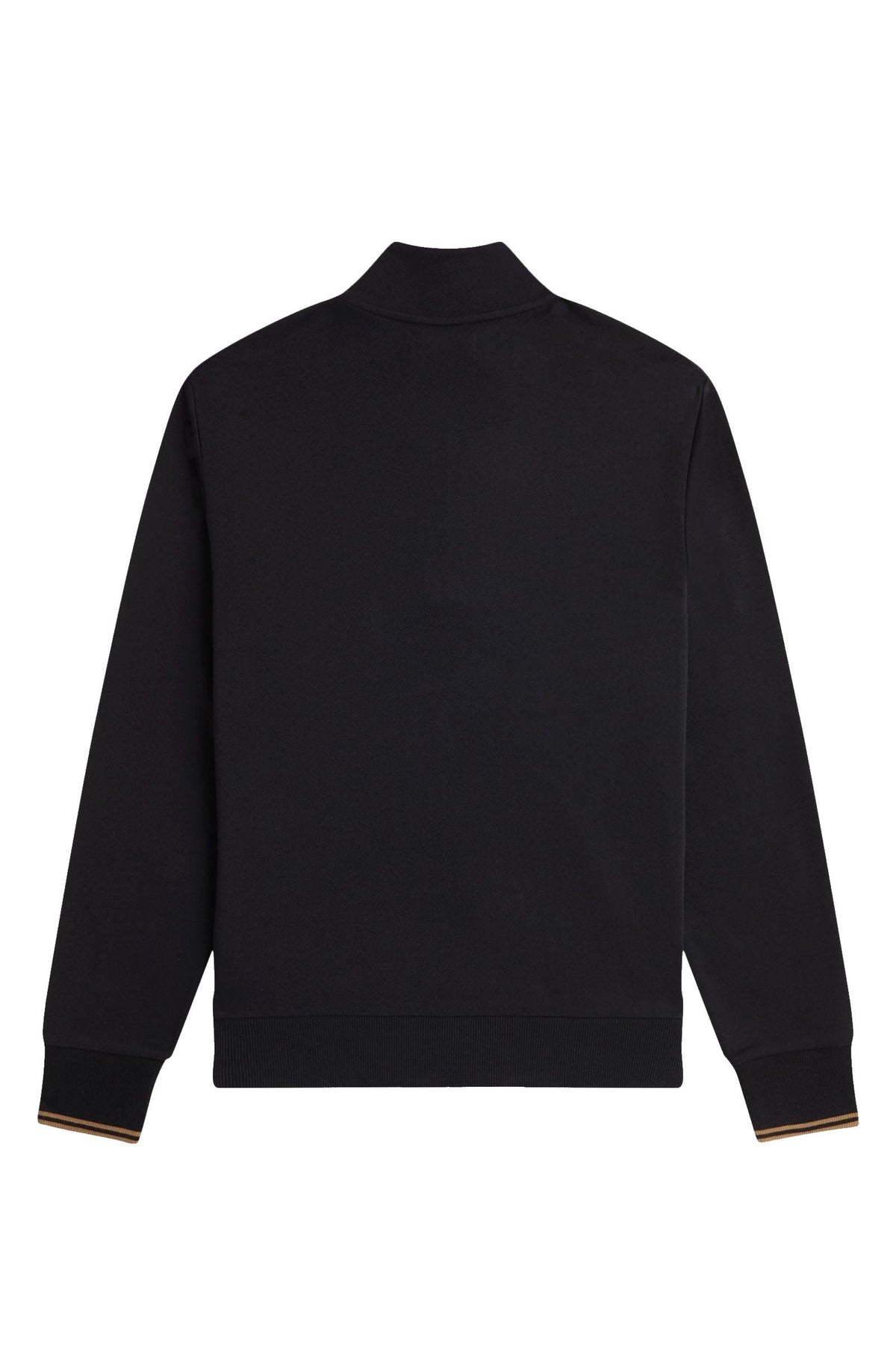 Fred Perry Half Zip Sweatshirt Black / Shaded Stone