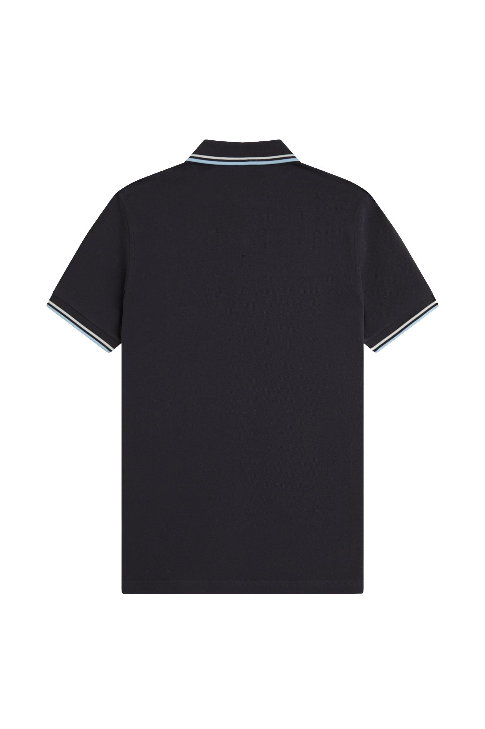 Fred Perry Slim Fit Twin Tipped Polo Anchor Grey / Ecru / Ball Boy Blue
