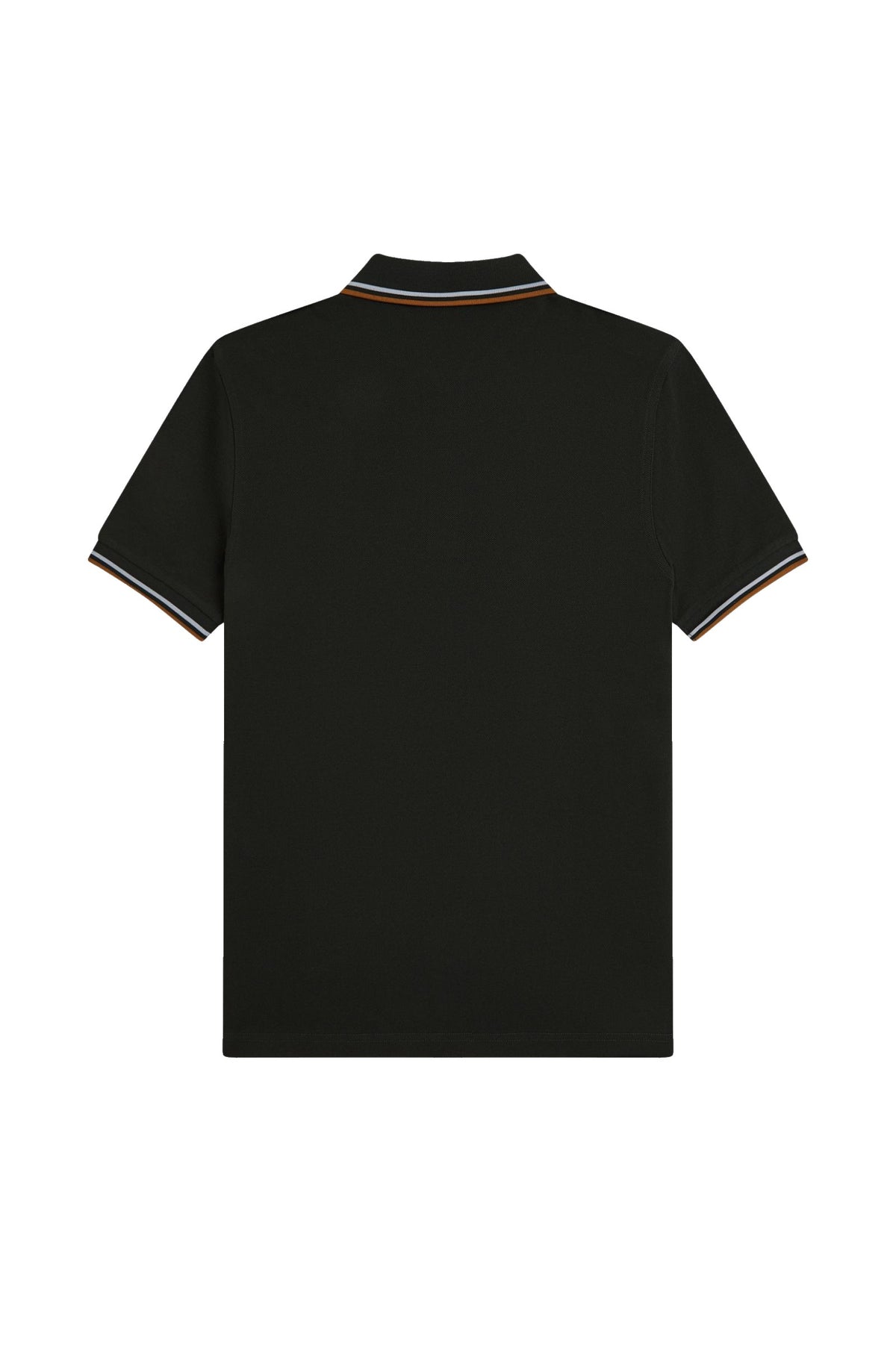 Fred Perry Slim Fit Twin Tipped Polo Night Green / Dusky Blue / Dark Caramel