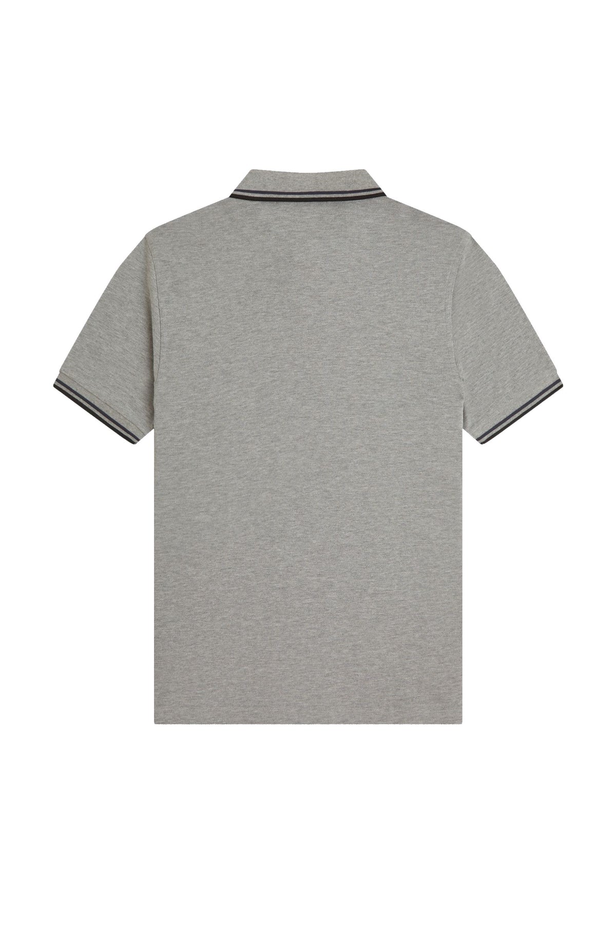 Fred Perry Slim Fit Twin Tipped Polo Steel Marl / Dark Airforce / Black