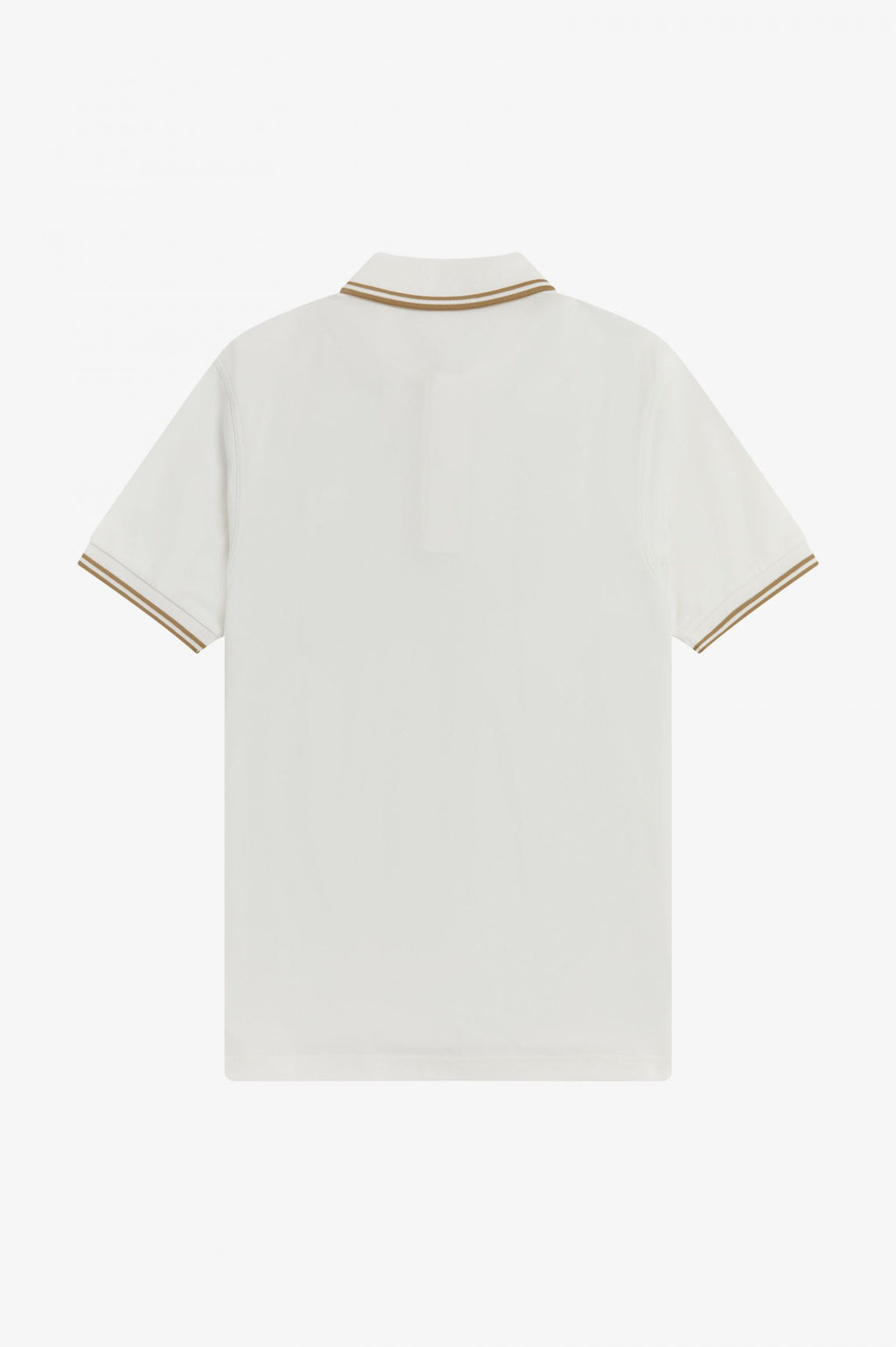 Fred Perry Slim Fit Twin Tipped Polo Snow White Desert Desert