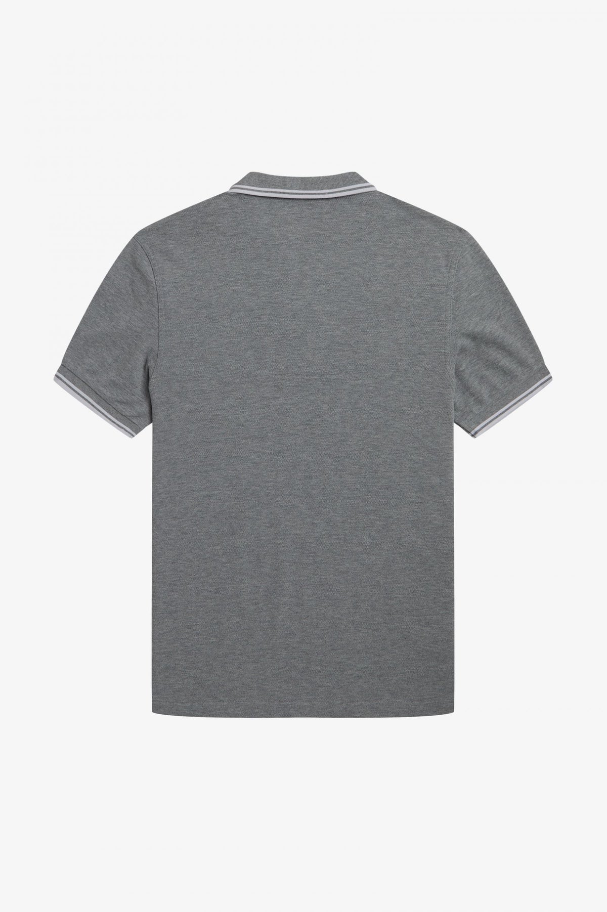Fred Perry Slim Fit Twin Tipped Polo Steel Marl / White / White