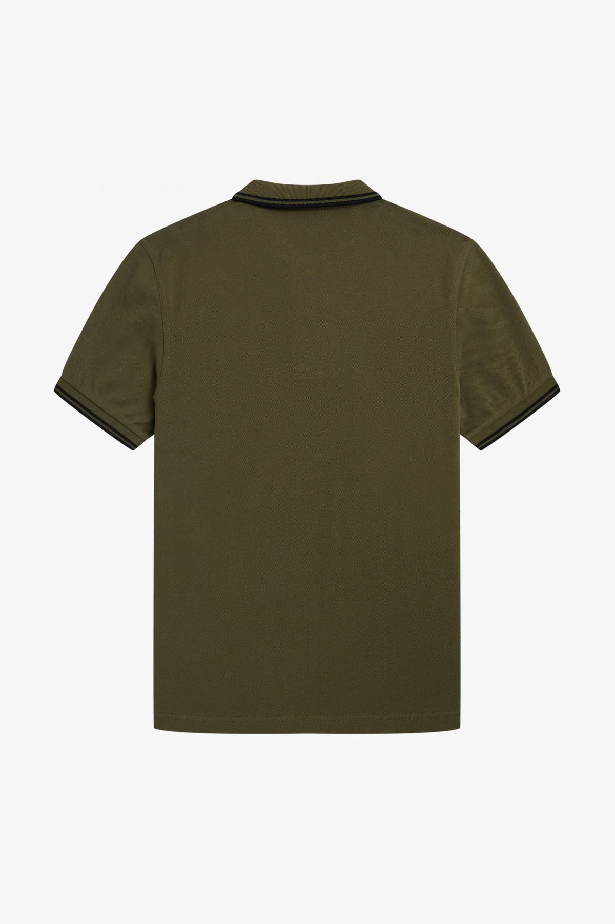 Fred Perry Slim Fit Twin Tipped Polo Uniform Green / Black / Black
