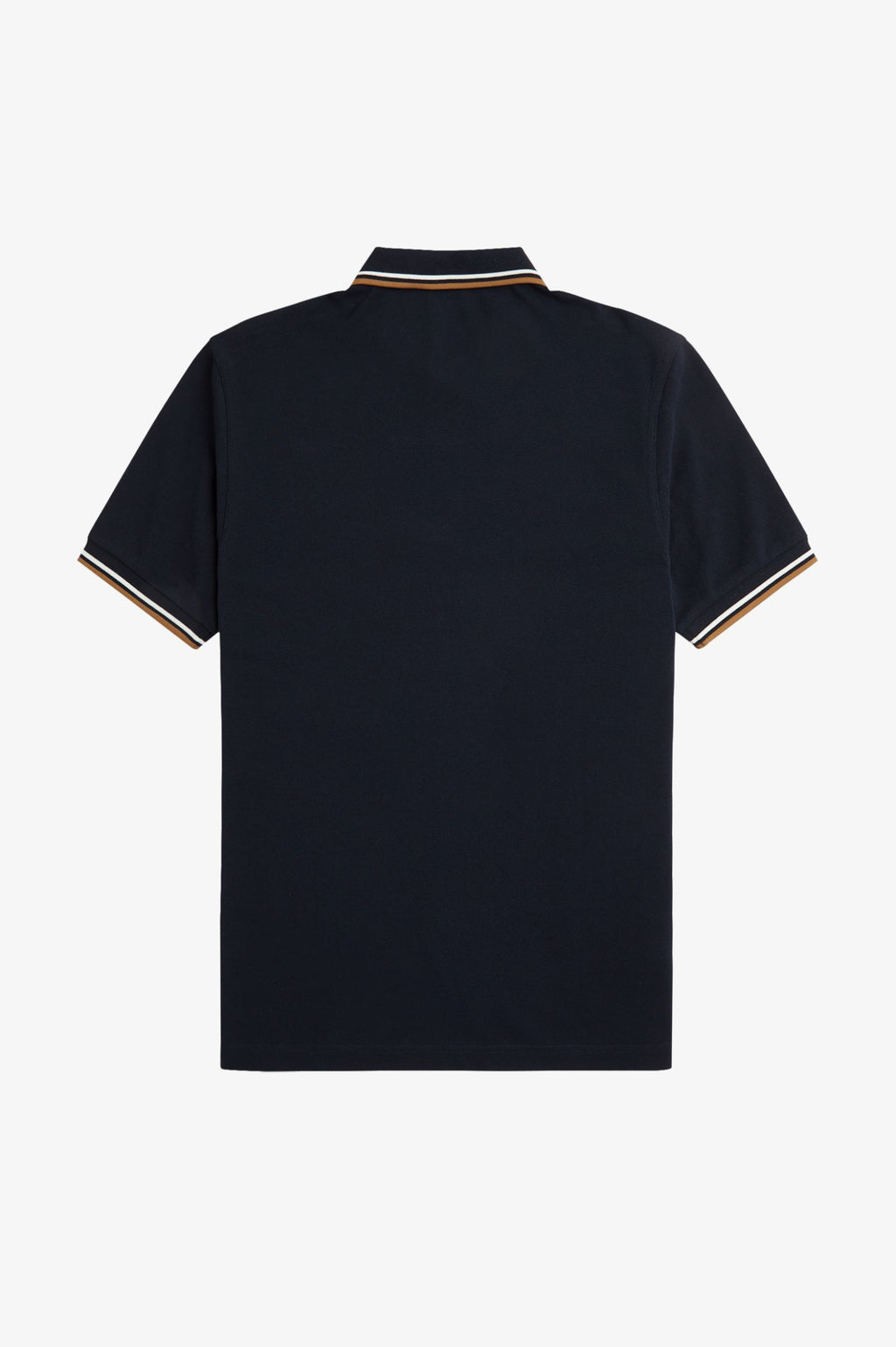 Fred Perry Slim Fit Twin Tipped Polo Navy / Snow White / Shaded Stone