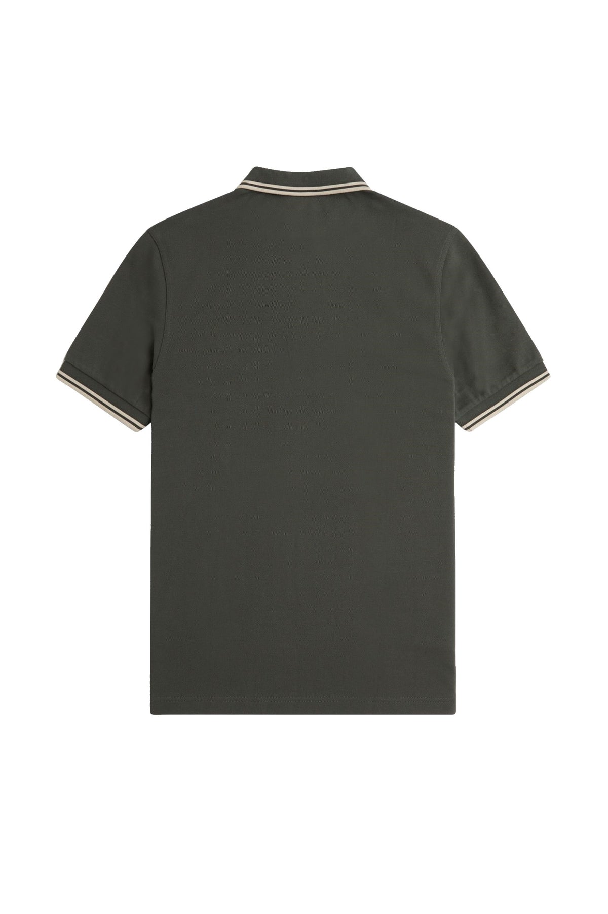 Fred Perry Slim Fit Twin Tipped Polo Field Green / Oatmeal / Oatmeal